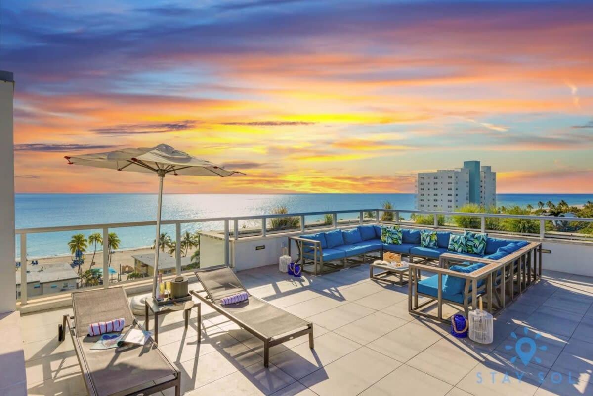 Best Stay - Rooftop Pool & Hot Tub - Hollywood Beach Kültér fotó