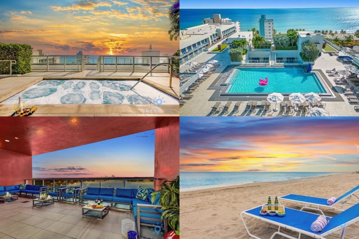 Best Stay - Rooftop Pool & Hot Tub - Hollywood Beach Kültér fotó